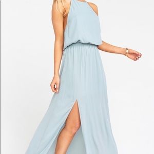 Show Me Your Mumu Heather Halter Silver Sage Crisp